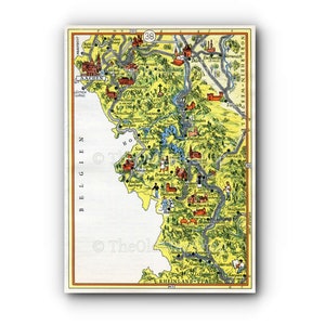Leo Faller Germany Map 1956, AAchen Duren Schleiden Mechernich Hellenthal Stadtkyll Blankenheim Kall Heimbach Nideggen Zulpich Download .JPG