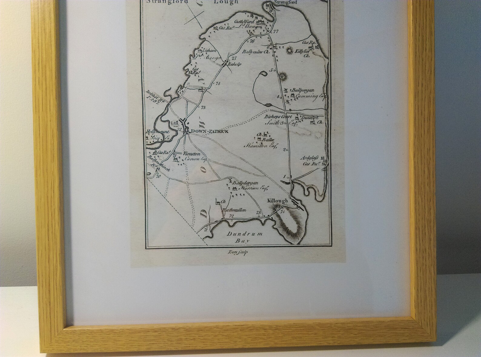 Antique Ireland Road Map Swatragh Garvagh Londonderry Etsy