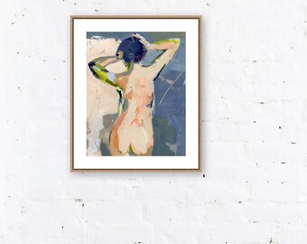 8x10 Fine Art Print Reproduction of an Abstract Figure Painting by Donna Weathers