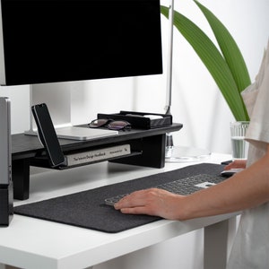 Größere Rutschfeste Pu-Leder-Schreibtischschutzmatte Für Tastatur