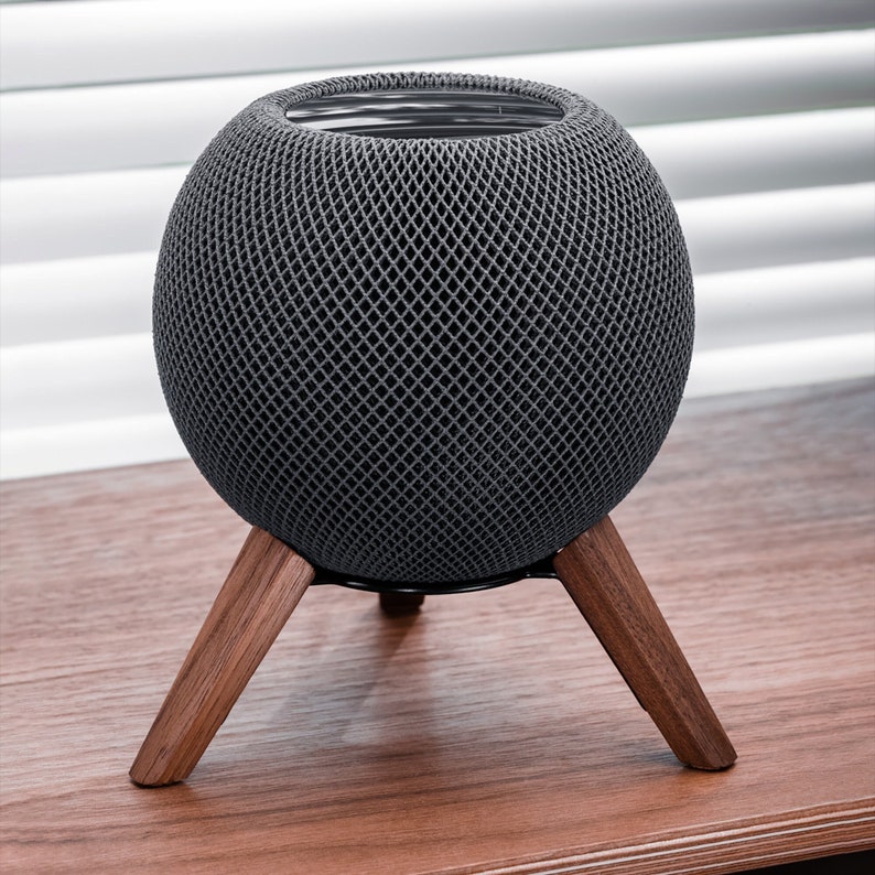 Wooden Stand for Homepod Mini Tripod Mount Walnut/oak Wood Etsy UK