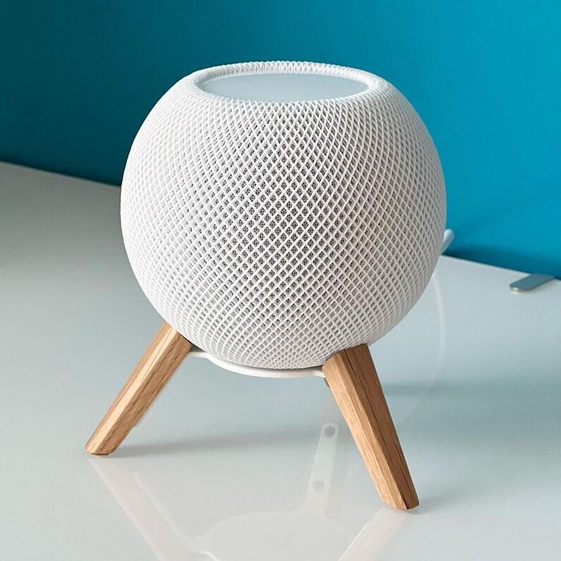 Tripod Wooden Stand for Apple Homepod Mini Handmade Gift Etsy