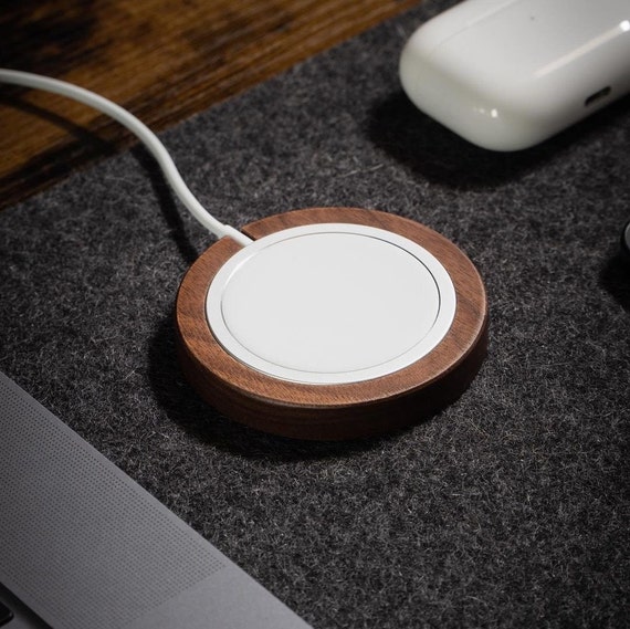 MAG PUCK Support MagSafe en bois Chargeur sans fil MagSafe Stand