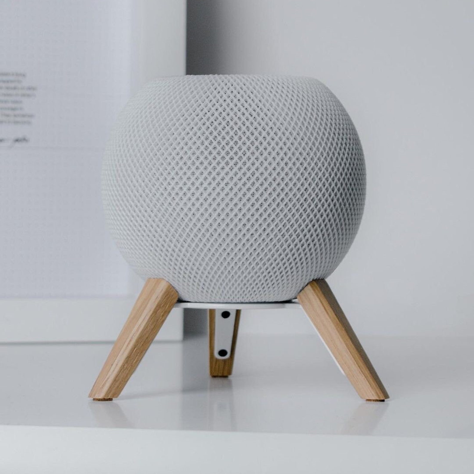Tripod Wooden Stand for Apple Homepod Mini Handmade Gift Etsy