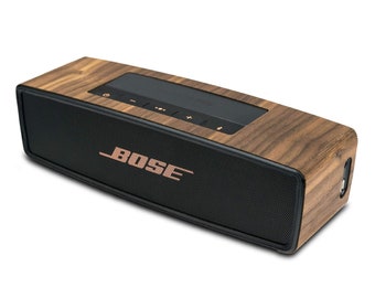 Wooden Skin Walnut Bose Soundlink mini I & II Genuine Wood Cover slim Wooden Cover Protection, Gift for him Christmas Gift