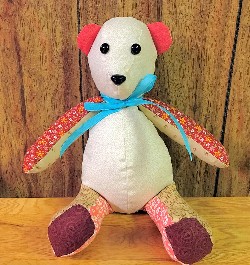 Memory Teddy Bear from Loved Ones Clothes | Etsy