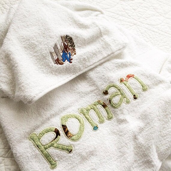 peter rabbit baby towel