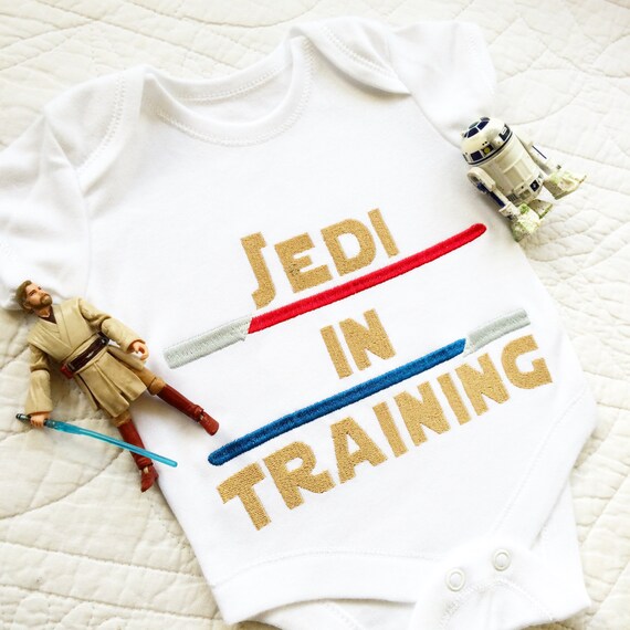 Jedi in Training Baby Onesie Vest Set Etsy