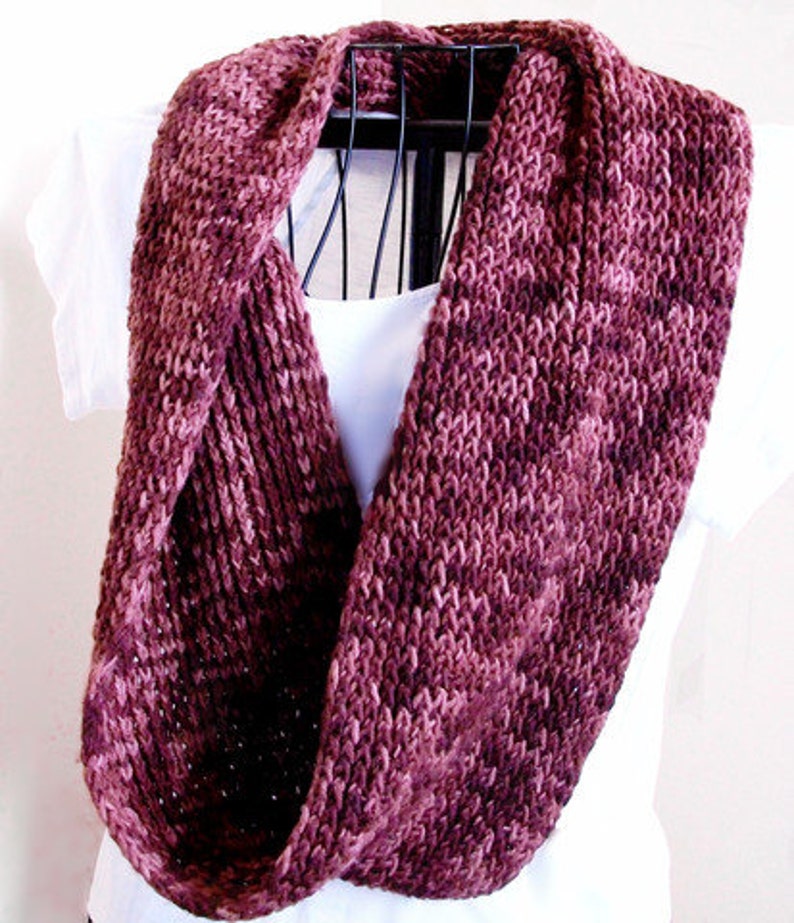 Simple scarf knitting pattern pretty twisted scarf worsted etsy