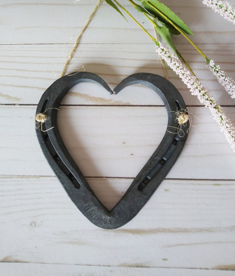 Lucky Horseshoe Heart Decor Horseshoe Wall Hanging Barn Door Etsy