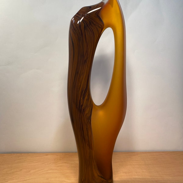 Contemporary art glass sculpture Cinnamon Vilano