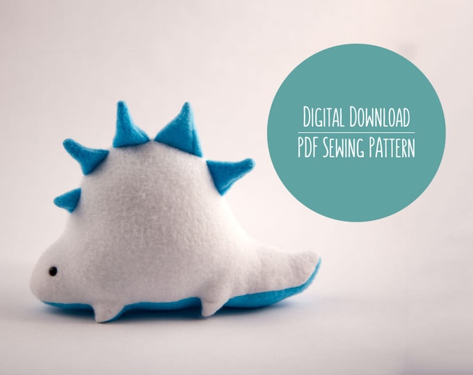 Dinosaur Pattern Bundle, PDF Sewing Pattern, Brontosaurus T-rex and ...