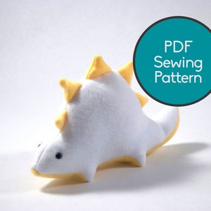 Dinosaur Pattern Bundle, PDF Sewing Pattern, Brontosaurus T-Rex and Stegosaurus Sewing Pattern Set image 4