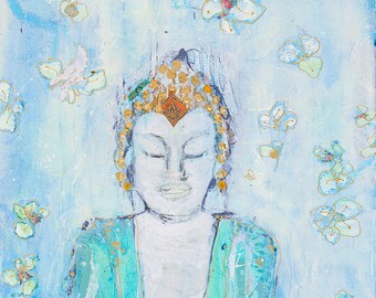 BUDDHA PRINT, sobre lienzo