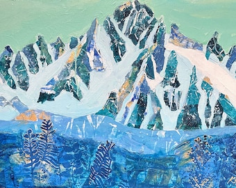 Emerald Mt Sneffels – Mountain print on canvas