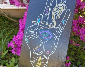 Smoking Hand Skateboard Deck