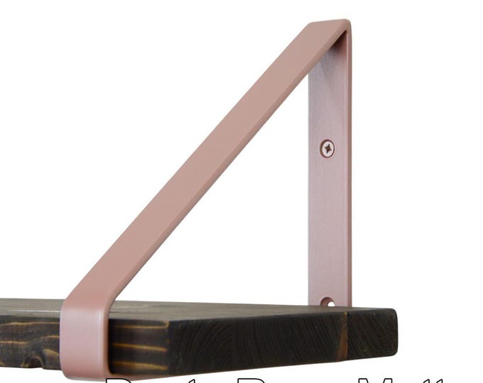 Shelf Bracket - Elegant Dusty Rose Matte Triangle Bracket for Stylish Shelving Solutions