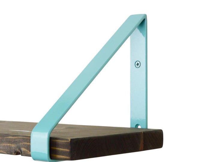 Shelf Bracket - Metallic Pastel Blue Triangle Support Bracket for Stunning Home Decor