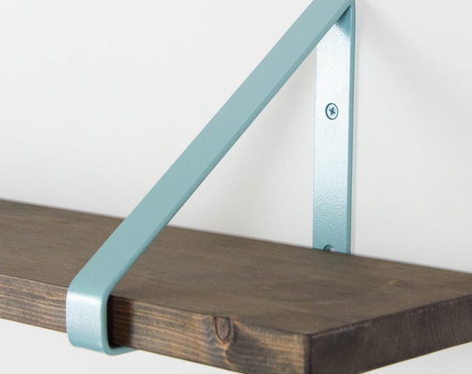 Colorful  Bracket For Shelf - Pearl Pastel Blue Color Triangle Bracket