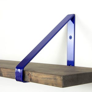 Moderne plankbeugel - snoepblauwe kleur - plankbeugel - stevige beugel - metalen beugel - planken