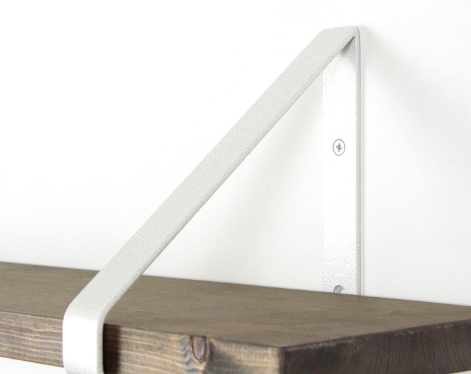 Shelf Bracket - Antique White Gold Color - Heavy Duty Bracket - Shelving - Triangle Bracket - Bracket