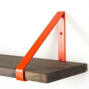 Colorful Shelf Bracket - Orange Matte Color Floating Shelf Bracket