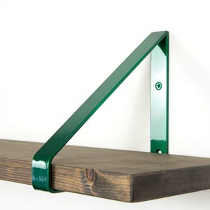 Modern Shelf Bracket - Candy Green Color - Shelf Bracket - Heavy Duty Bracket - Metal Bracket - Shelving