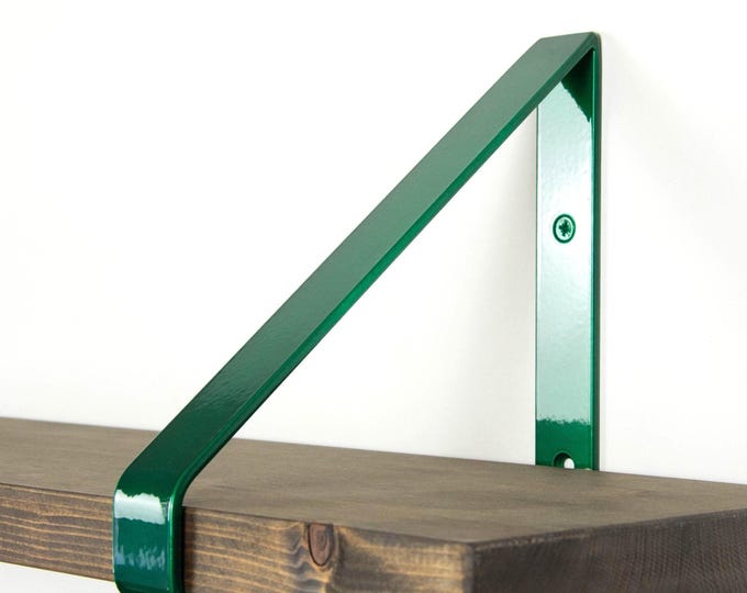 Modern Shelf Bracket - Candy Green Color - Shelf Bracket - Heavy Duty Bracket - Metal Bracket - Shelving