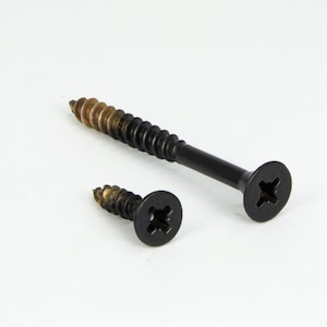 Wood Screws, Flat Head Screws, Mounting Screws, Fasteners, Screws For Wood, Black Matte Screws, Home Improvement, DIY