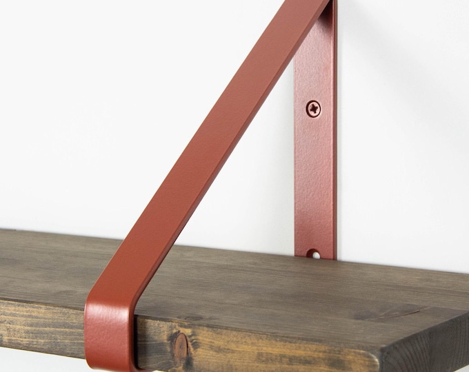 Metal Shelf Bracket - Copper Pearl Color - Shelf Bracket - Shelving - Heavy Duty Bracket - Steel Shelf Bracket