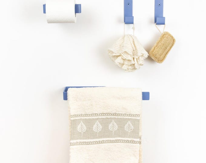 Pastel Bathroom Set - Mix and Match Toilet Paper Holder, Towel Holder or Hook - Create Your Own Bathroom Hardware