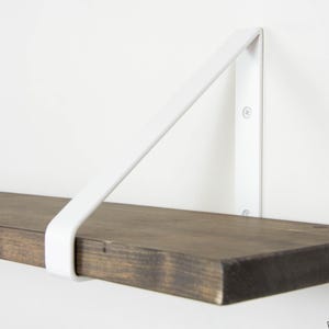 Metal Shelf Bracket - White Matte Color - Shelf Bracket - Shelving - Heavy Duty Bracket - Steel Shelf Bracket