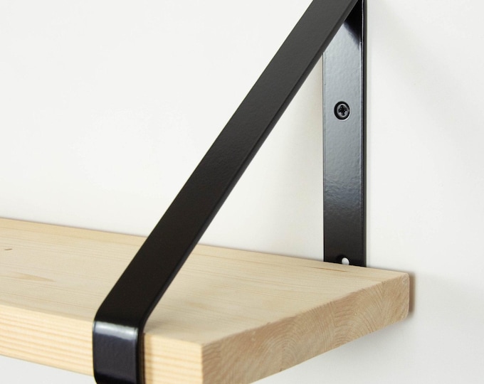 Shelf Brackets Black Matte Color - Shelving Heavy Duty Bracket