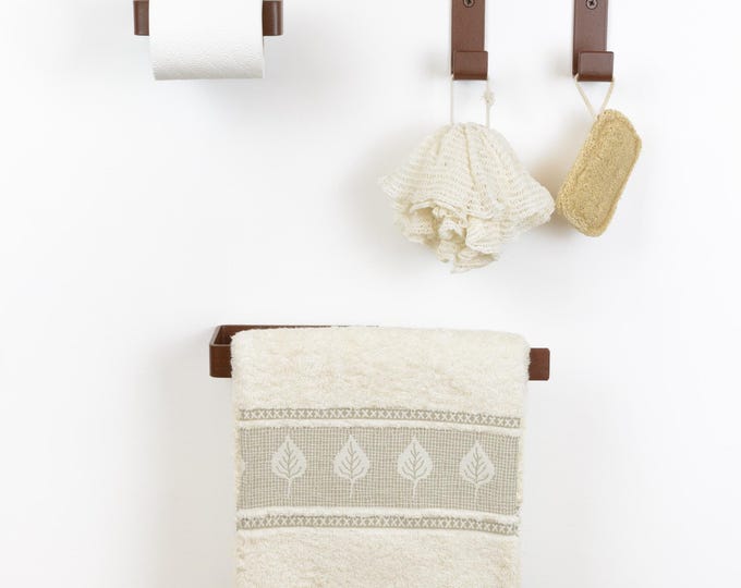 Stylish Bathroom Hardware - Build Your Curated Set: Toilet Paper Holder, Towel Holder or Hook - Mix & Match Color and Style