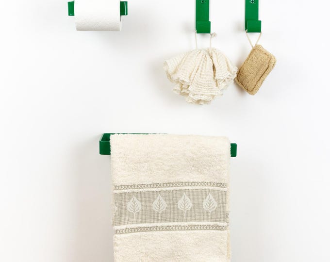 Colorful Accessories - Mix and Match Toilet Paper Holder, Towel Holder or Hook - Create Your Own Color and Style Set