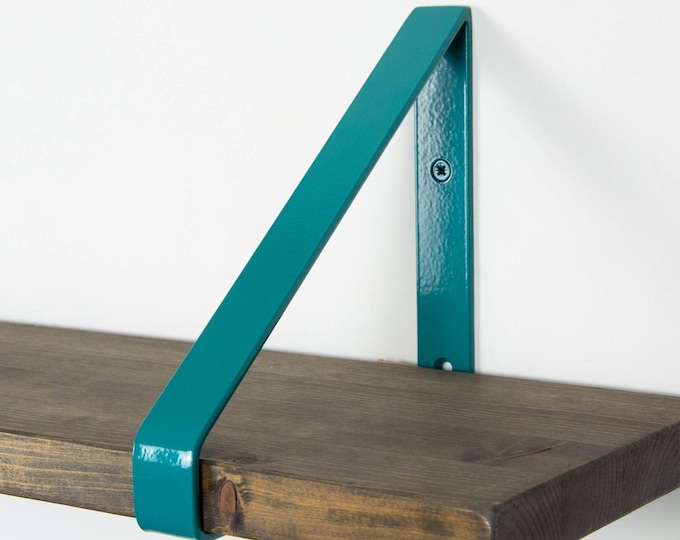 Colorful Shelf Bracket For Book Shelf - Turquoise Color Heavy Duty Bracket