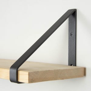 Metal Shelf Bracket -  Sand Textured Gray Color - Heavy Duty Bracket - Shelving - Shelf Bracket