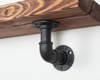Soportes para tuberías industriales / Soportes para estantes / Estanterías industriales / Decoración industrial / Soportes para estantes de tuberías