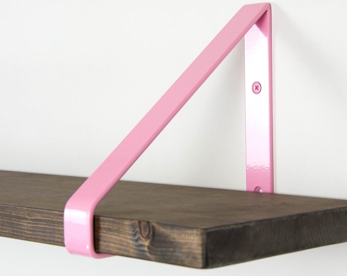 Shelf Wall Bracket - Pastel Pink Color Hanging Shelf
