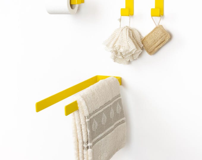 Build Your Own Bright Bath Set - Custom Toilet Paper Holder, Towel Holder or Hook - Mix & Match Pop of Color Decor