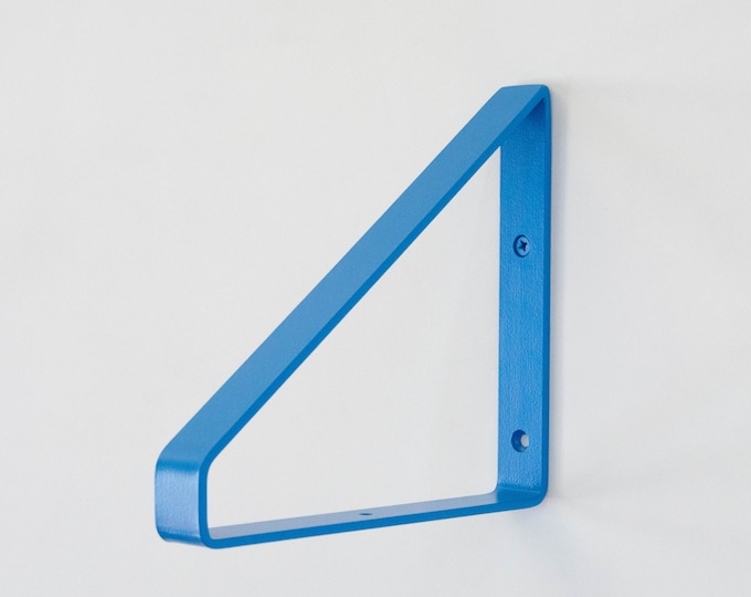 Free Shipping Metal Shelf Bracket - Blue Matte Color - Heavy Duty Bracket - Book Shelf - Triangle Bracket - Bracket