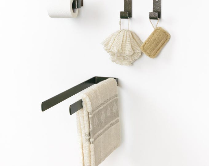 Antique Bathroom Hardware - Rustic Toilet Paper Holder, Towel Bar or Wall Hook, Mix & Match Bathroom Accessories - Build Your Own Bundle