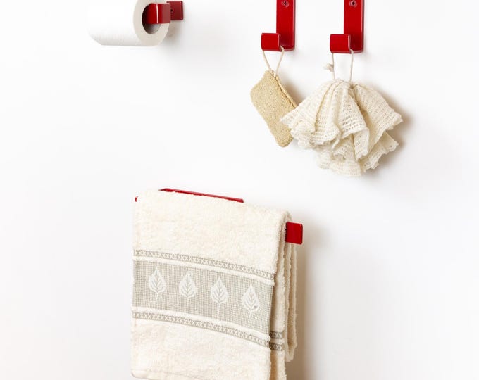 Vibrant Bathroom Hardware - Mix and Match Toilet Paper Holder, Towel Holder, or Hook - Colorful & Stylish Bath Accessories