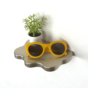 Wandplank - Kleurrijk decor, funky plank, moderne plank, wanddecoratie, maximalistisch decor, handgemaakte klodderplank