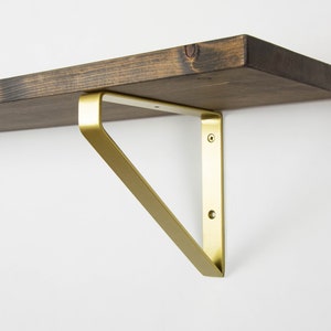 Free Shipping Inverted Powder Coated Gold/brass Shelf Bracket ...