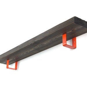 Kleurrijke plankbeugel - oranje matte kleur plankbeugel, moderne plankbeugel, minimalistisch decor
