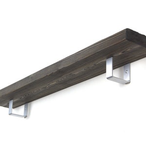 Metalen plankbeugel - zwevende plankbeugel, industriële plank, plankbeugel aluminium mat kleur