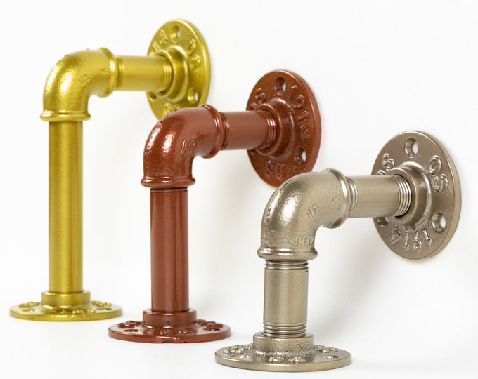 Shelving Brackets - Industrial Shelf Bracket - Rustic Shelf Bracket - Single Shelf Bracket