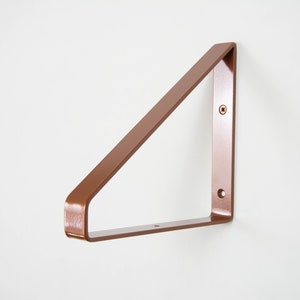 Free Shipping Metal Shelf Bracket - Dark Copper Color - Shelf Bracket - Shelving - Heavy Duty Bracket - Steel Shelf Bracket