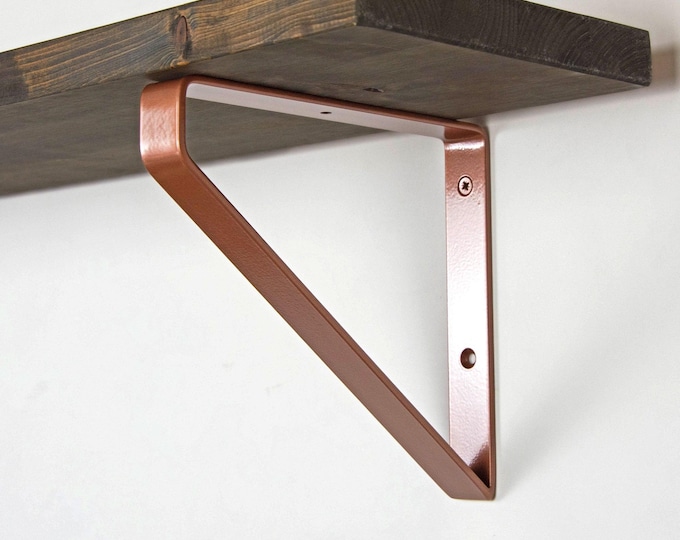 Large Inverted Triangle Bracket - Powder Coated Shelf Bracket - Heavy Duty Bracket - Steel Shelf Bracket - Steel Bracket